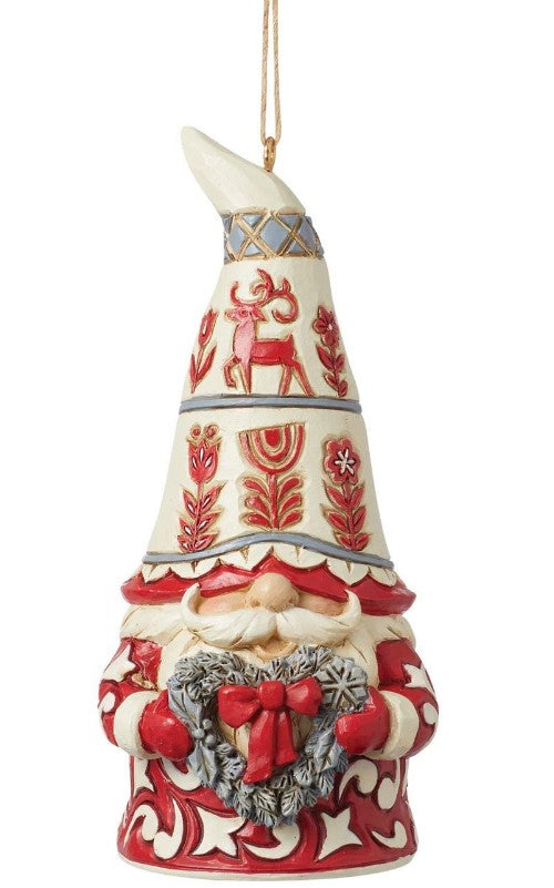 EP8057 - Nordic Noel Gnome with Heart Ornament