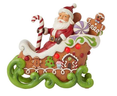 EP8058 - JS Gingerbread Santa Sled LED