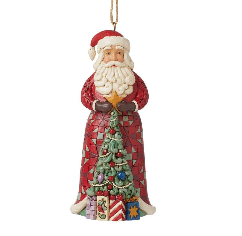 EP8089 - Santa Ornament : 4.53 in H